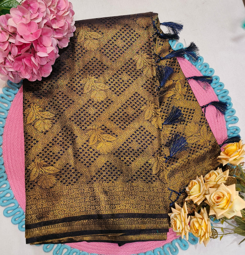 Radiant Rani Pink Banarasi Silk Saree with Opulent Zari Design