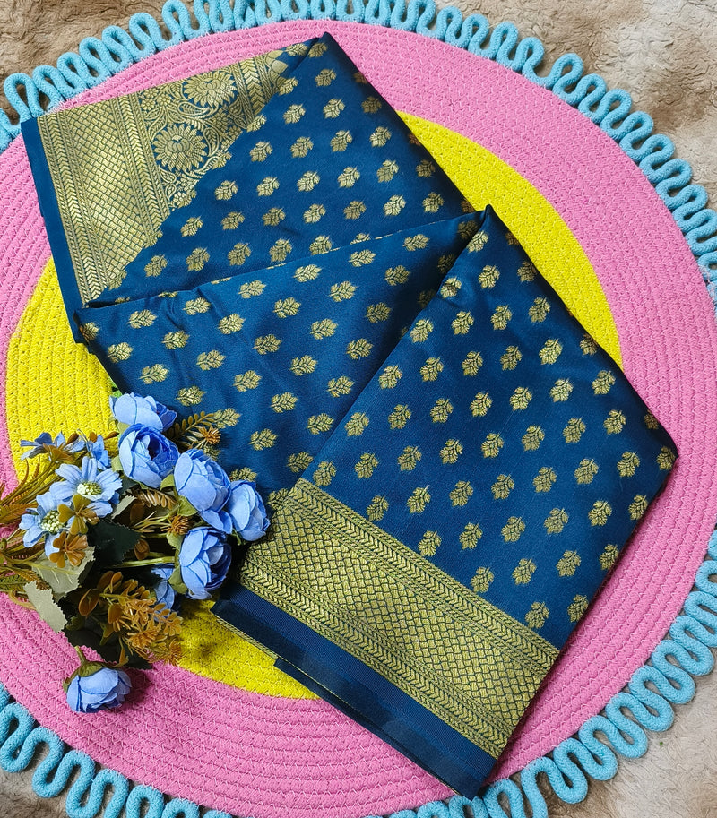 Festive Red Banarasi Silk Saree with Elegant Zari Motifs