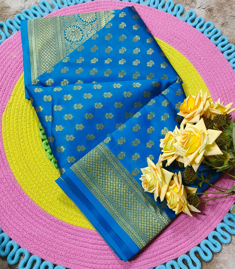 Festive Red Banarasi Silk Saree with Elegant Zari Motifs