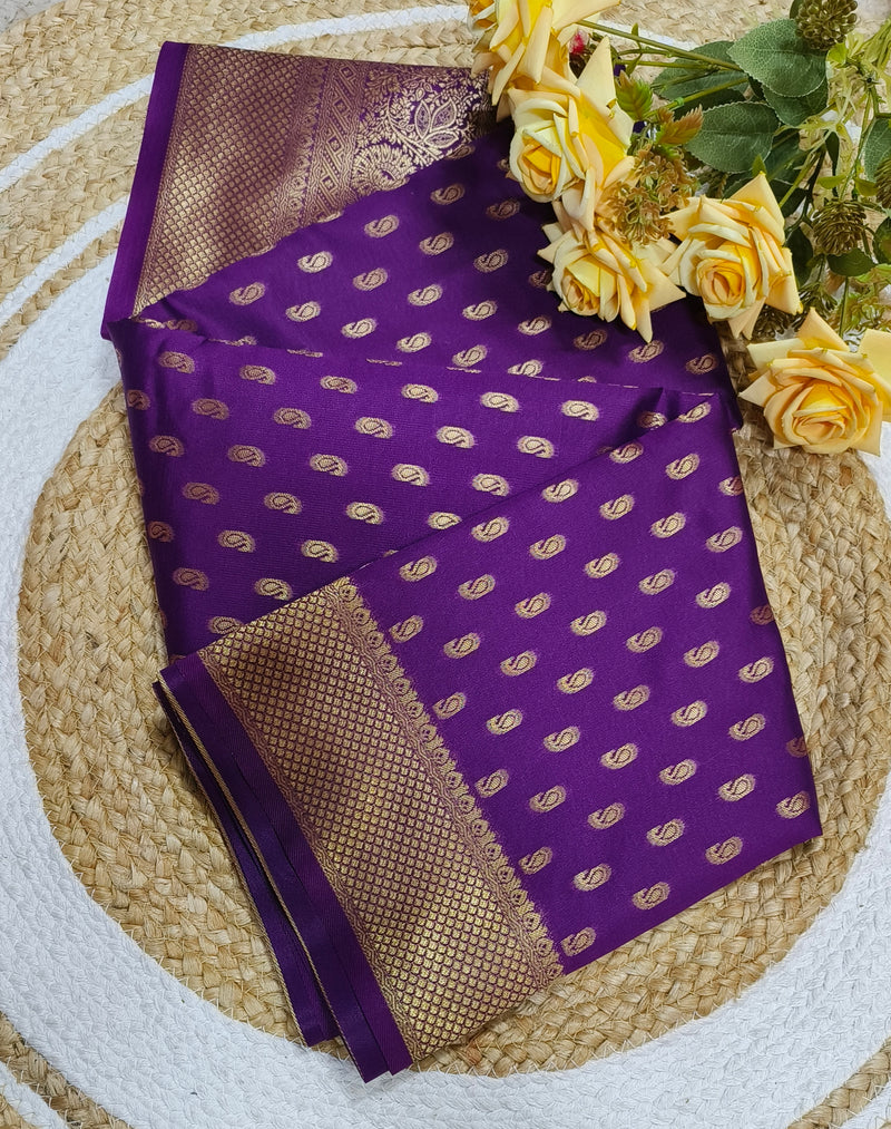 Opulent Maroon Fancy Saree with Intricate Zari Paisley Design