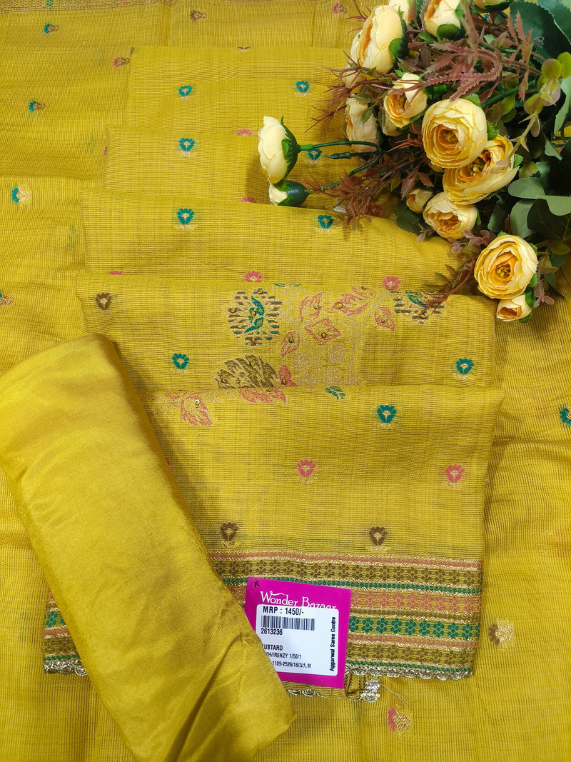 Elegant Peach Embroidered Suit Set with Floral Motifs