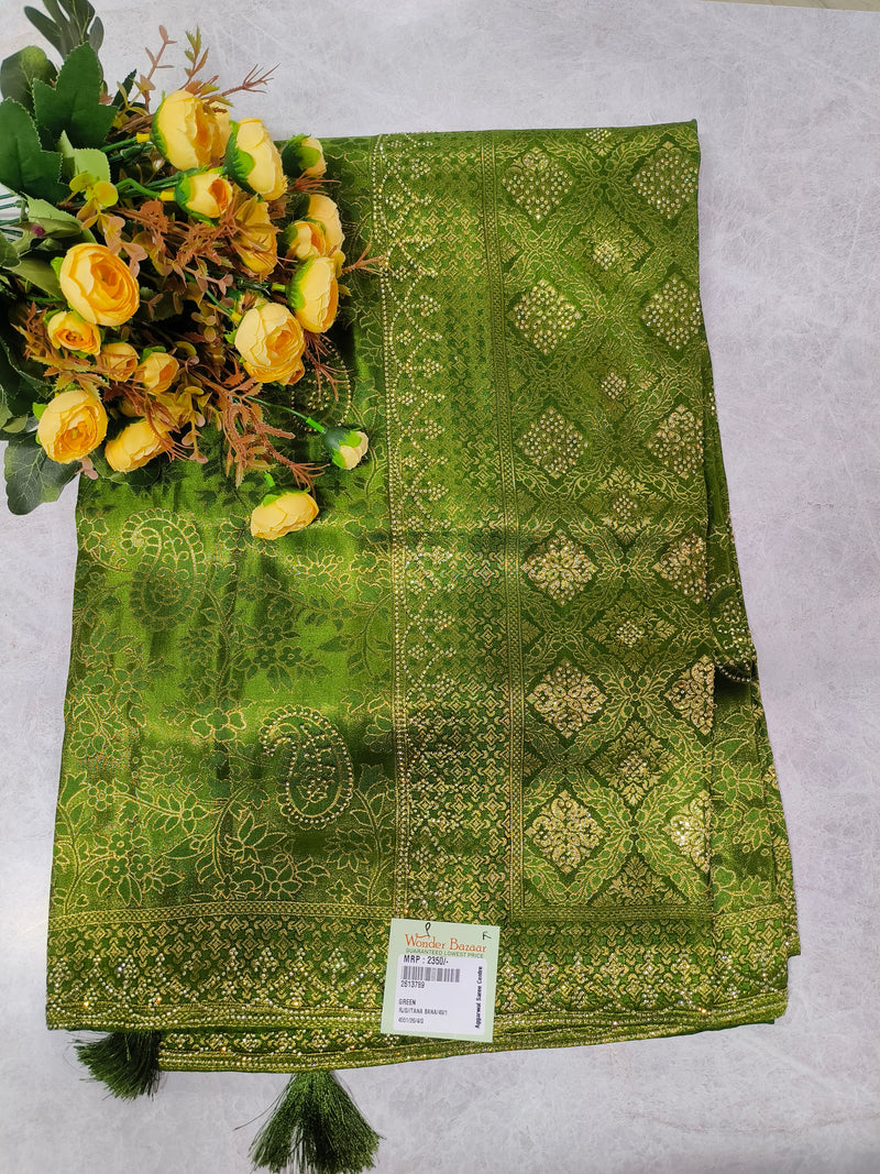 Classic Maroon Fancy Saree with Rich Golden Embellishments