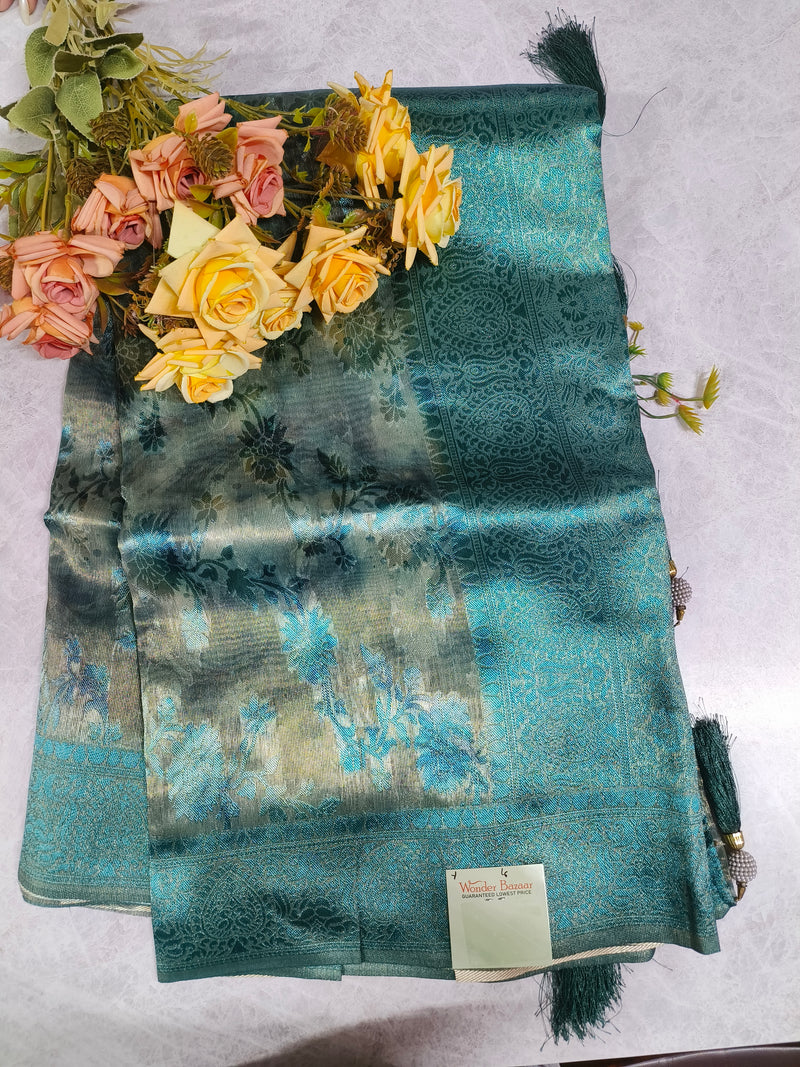 Heritage Wine Banarasi Silk Saree with Golden Zari Motifs