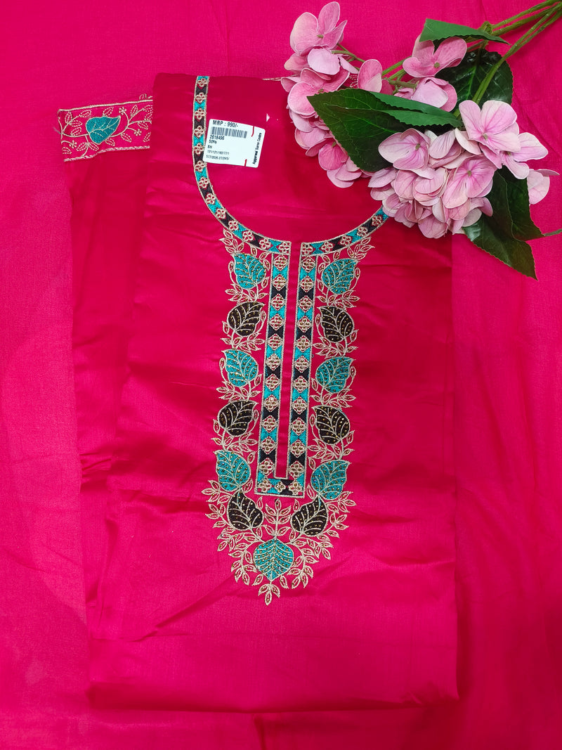 Elegant Deep Purple Embroidered Salwar Suit Set