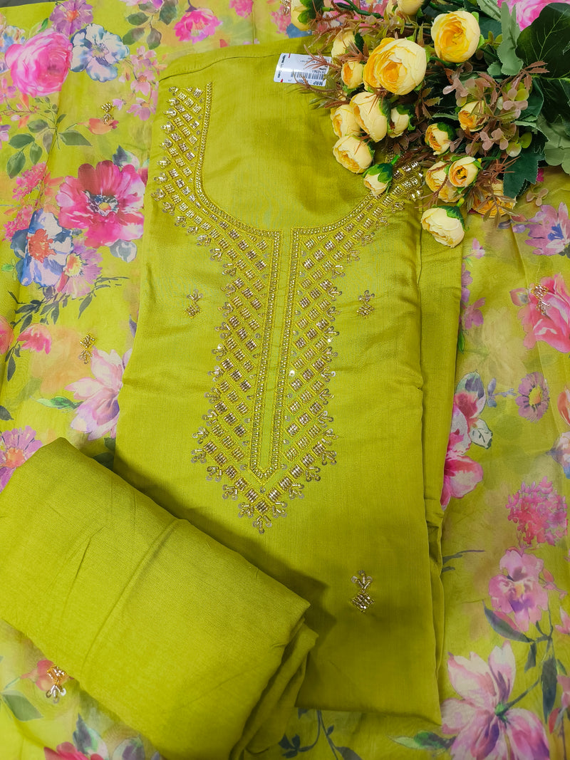 Vibrant Purple Floral Print Ethnic Suit with Fine Detailing