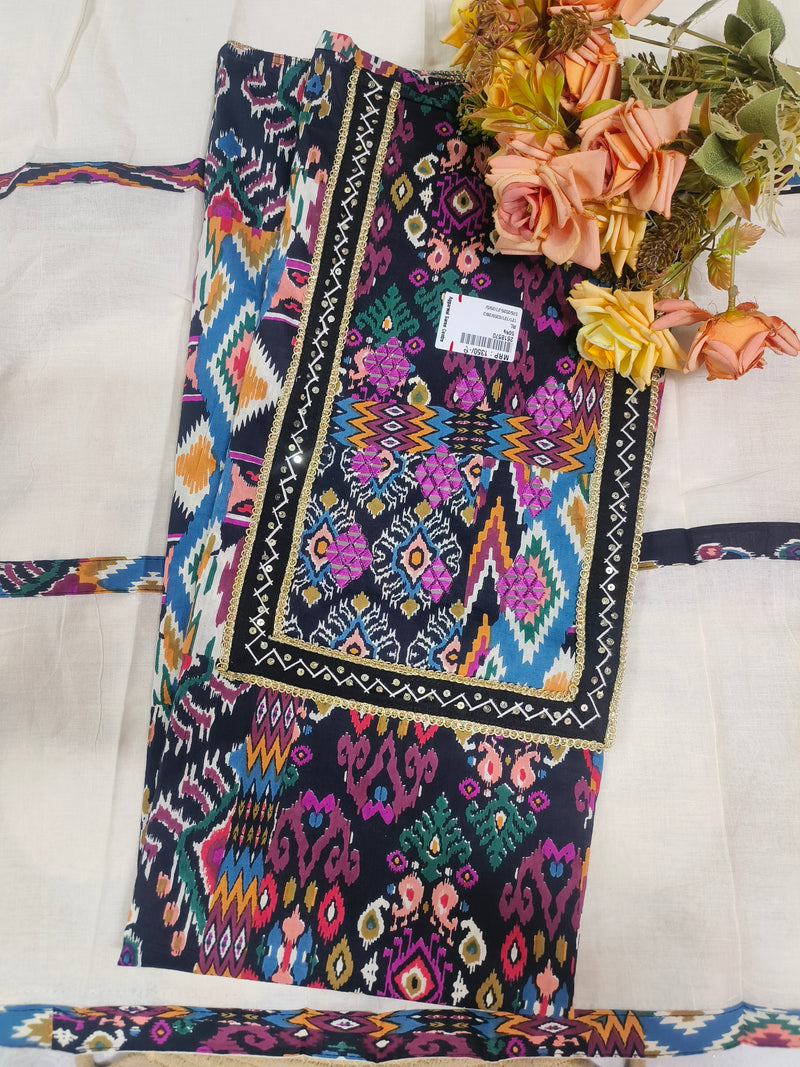 Vibrant Multicolored Printed Ethnic Suit Set