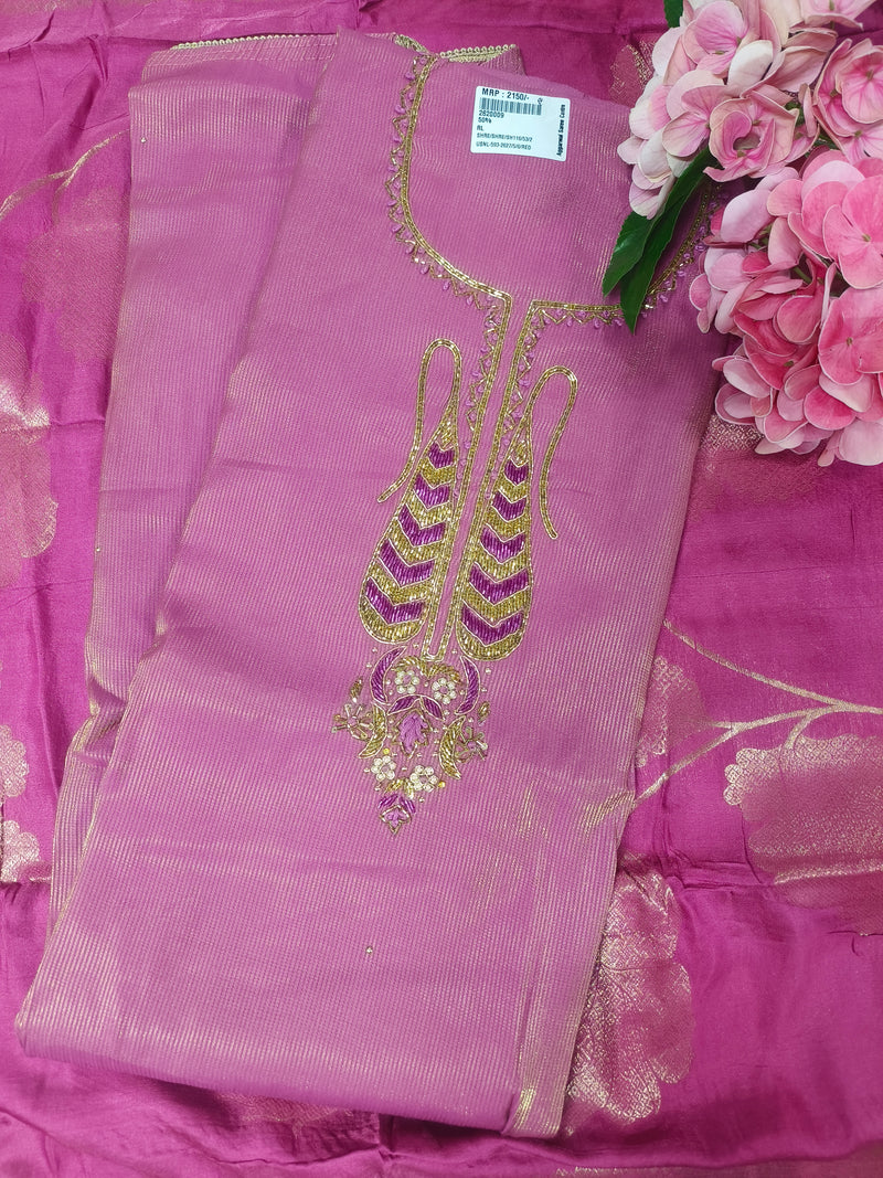 Elegant Magenta Salwar Suit with Paisley Embroidery