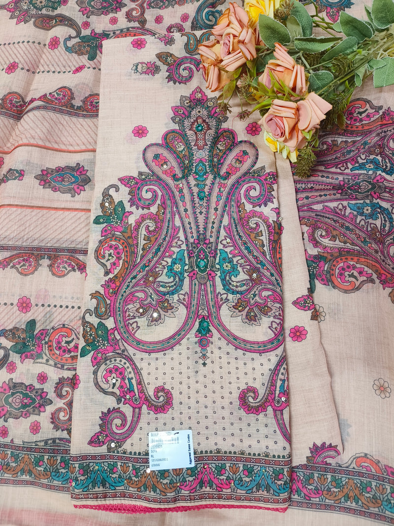 Elegant Mint Green Paisley Ethnic Suit Set