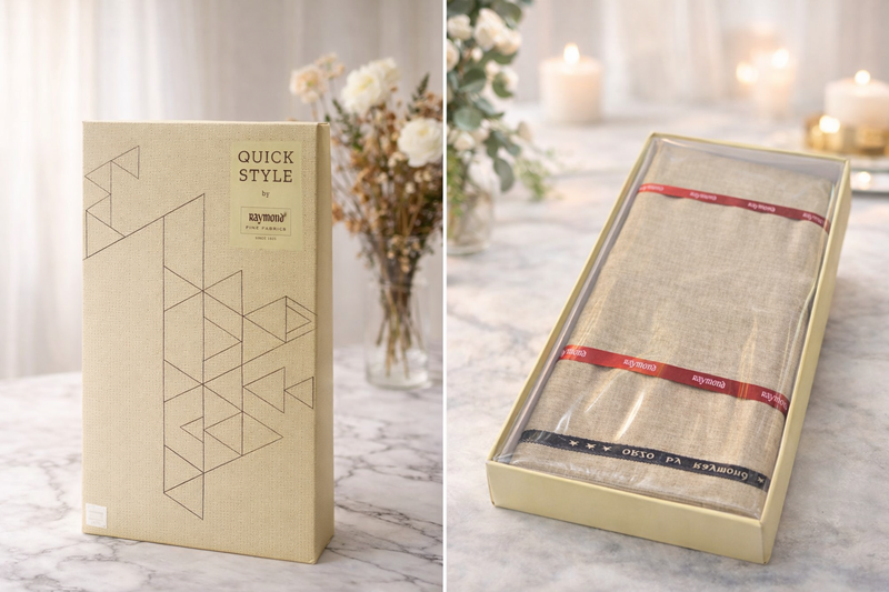 Raymond Quick Style Premium Fabric Gift Box for Men