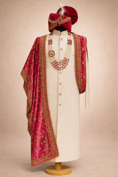 Royal Sherwani Set: An Epitome of Tradition and Grandeur