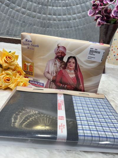 Groom's Wedding Suiting & Shirting Combo - Ready-to-Stitch Fabric Set