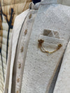 Regal Ivory Embroidered Men's Sherwani Set with Sequin Work