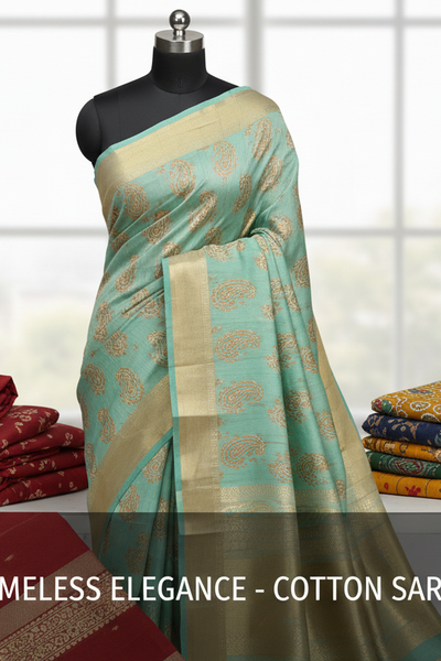 Cotton Saree - Wonder Bazaar
